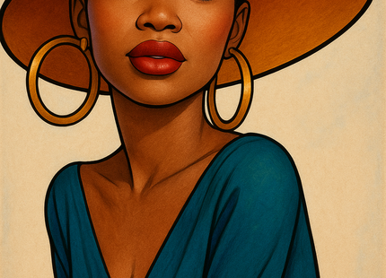 Golden Era Woman Paint Kit (12x16 Canvas)