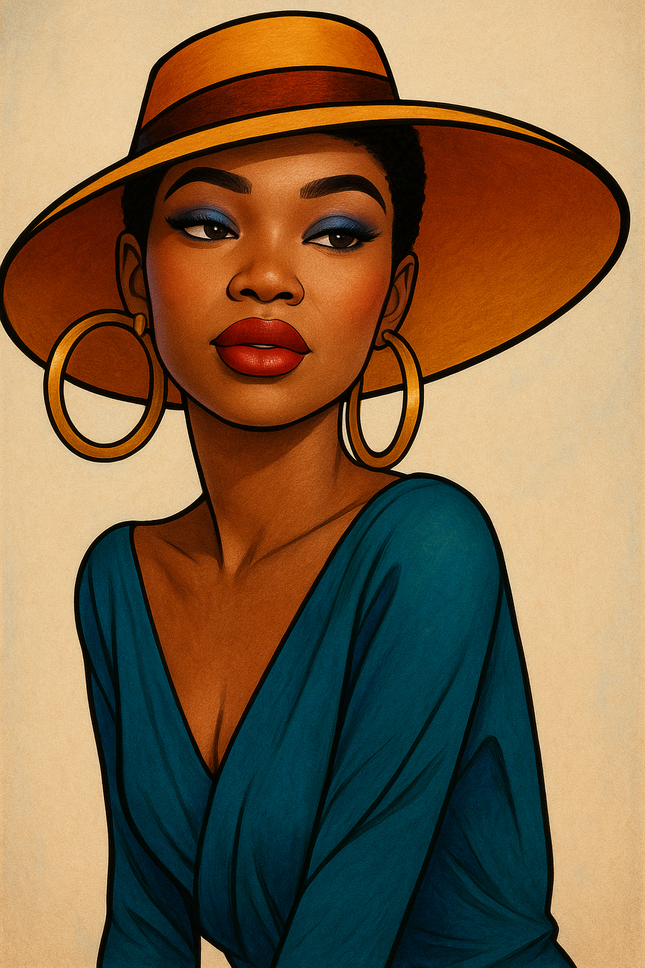 Golden Era Woman Paint Kit (12x16 Canvas)