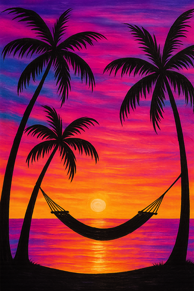 Sunset Swing – Paint Kit (12x16 Canvas)