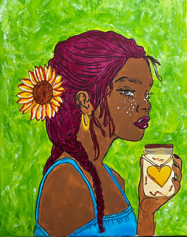 Sunflower Soul – Paint Kit (12x16 Canvas)
