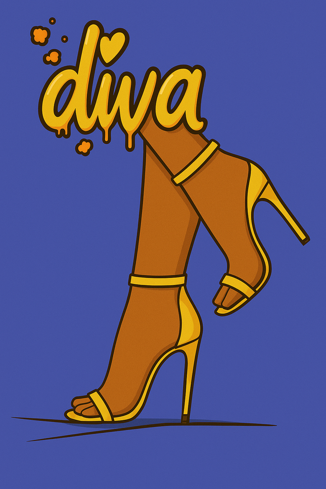 Strut Like a Diva Paint Kit (12x16 Canvas)